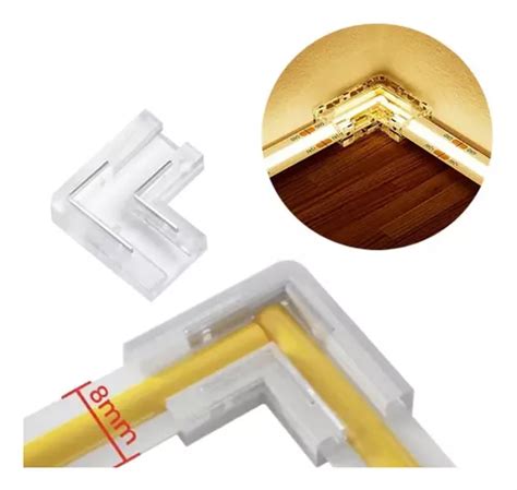 Conector L Emenda Para Fita Led Cob Mm Parcelamento Sem Juros