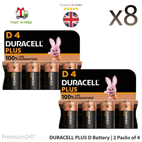 12 X Duracell D Size Plus Power Long Lasting Alkaline Batteries Lr20 Mn1300 Sale Ebay