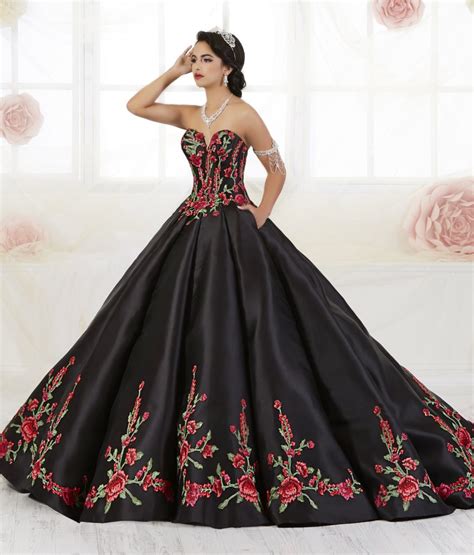 Floral Embroidered Quinceanera Dress Toledoz Boutique