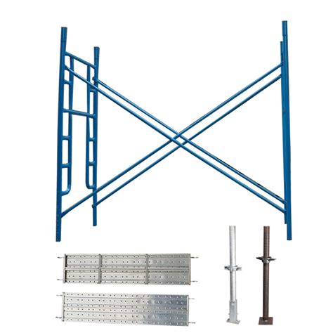 Powder Coated Q235 Steel Mason H Frame Scaffolding For Buildings