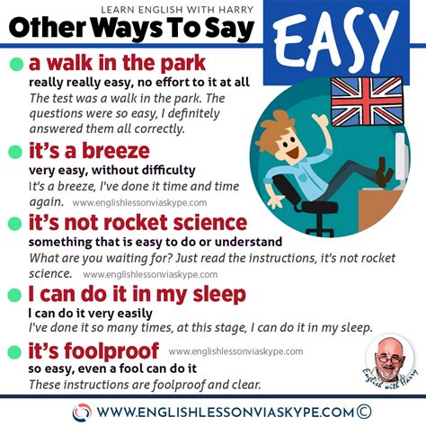 Different Ways To Say Easy In English • Learn English With Harry 👴