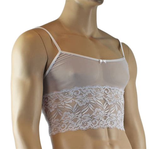 Mens Kristy Sexy Lace Camisole Top Male Lingerie White Plus Etsy