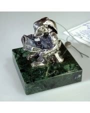 Серебряная статуэтка крыса, купить сувенир из серебра ювелирный ...