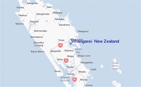 Whangarei New Zealand Map