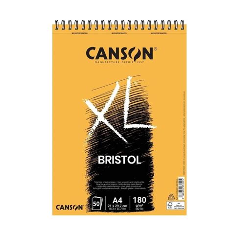 Bloco Espiral Papel Canson Xl Bristol A G M Folhas