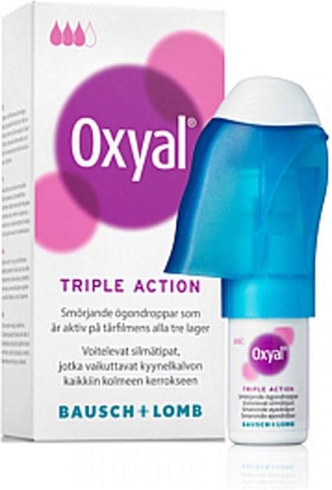 Bausch Lomb Oxyal Triple Action 10ml Øjendråber Pris