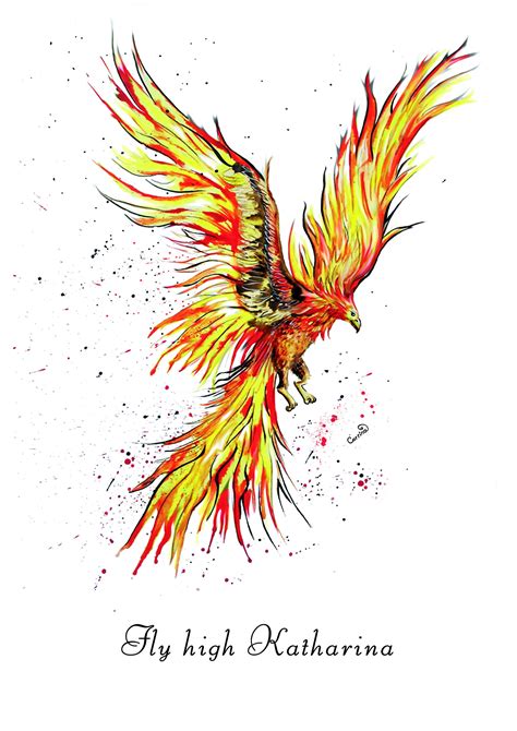 Personalised Phoenix Art Print - Etsy