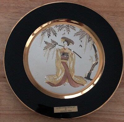 Chokin Art Plate Yoshinobu Hara Limited Edition 18k Trim 116 7500 EBay