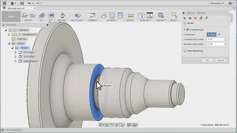 Fusion 360 CAM Intro To Turning 06 Grooving YouTube