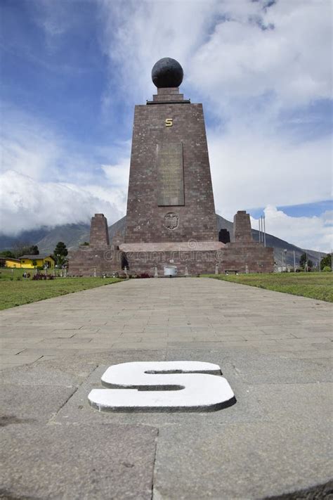 Equator Line In Mitad Del Mundo Middle Of The World Monument Near