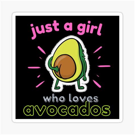 Just A Girl Who Loves Avocados Avocado Gift Funny T Shirt Cute