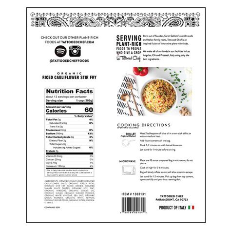 Ittella Organic Riced Cauliflower Stir Fry 4 X 12 Oz Costco Food