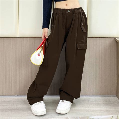 Fille Pantalon Cargo Jogging Multi Poches Pantalons Danse Hip Hop