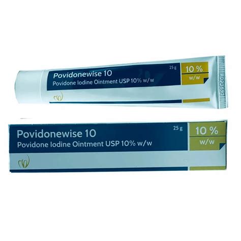 10 Povidone Iodine Ointment For Prevent Wound Infection Packaging