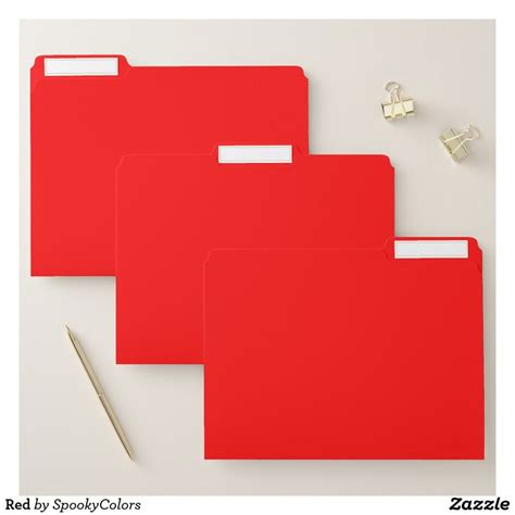 Red File Folder | Zazzle.com | Red file folder, Hanging file folders ...