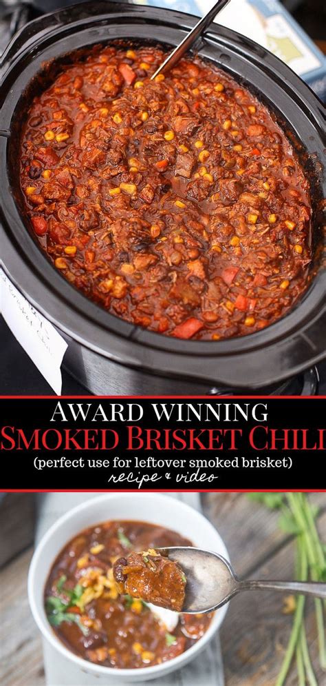 Award Winning Smoked Beef Brisket Chili Recipe