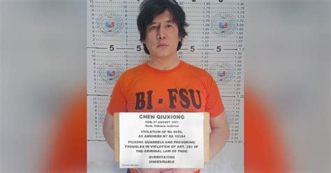 Suspected Chinese Mafia Member Now Under Bi Custody Philippine News