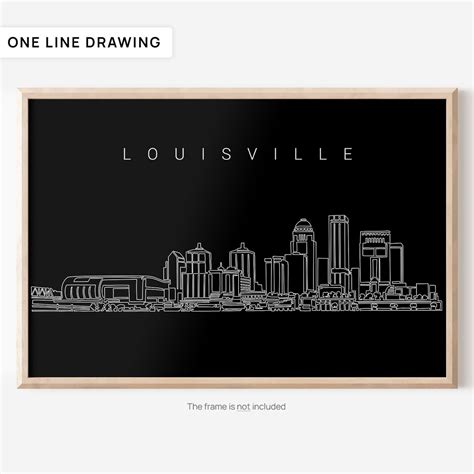 Louisville Art Print Louisville Skyline Wall Art - Etsy