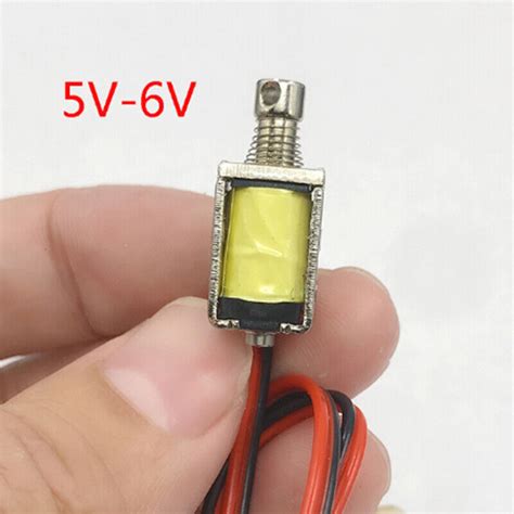 Dc V V V V V Mini Push Pull Type Solenoid Electromagnet Linear