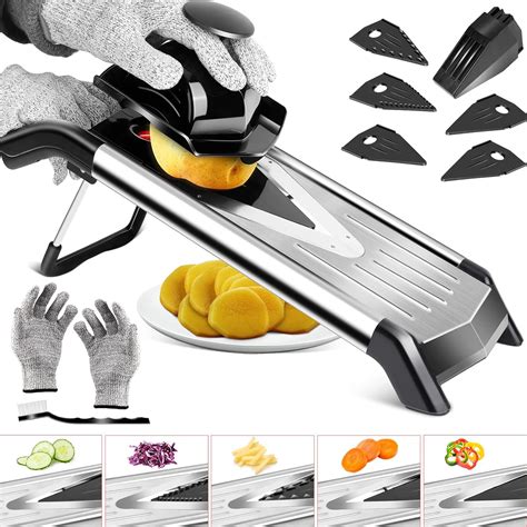 Mastertop Mandoline Slicer For Kitchen Stainless Steel Vegetable