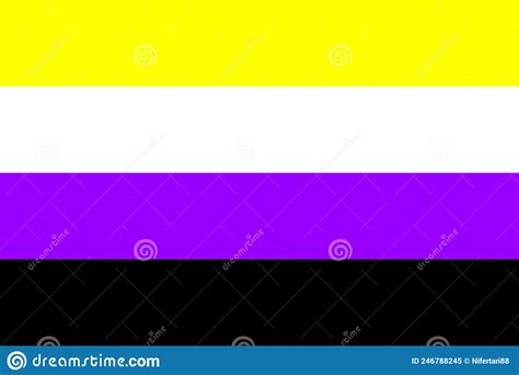 Non Binary Pride Flag Lgbt Community Symbol Sexual Minorities