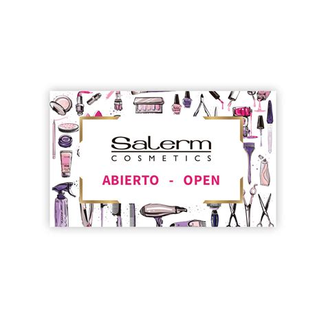 Cartel Abierto Cerrado Salerm Cosmetics