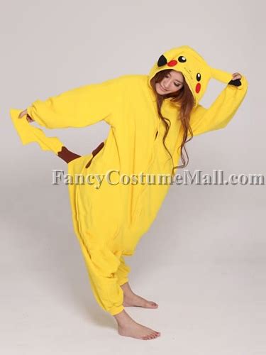 Pokemon Pikachu Onesie Kigurumi Pajama Fancy Costume Mall