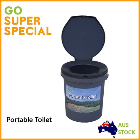 Portable Toilet, Camping Toilet Bucket Plastic Seat Outdoor Snap-on Toilet | eBay