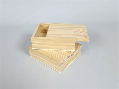 Caja Madera De Pino X X Cm C Tapa Corredera Ref P C Mabaonline