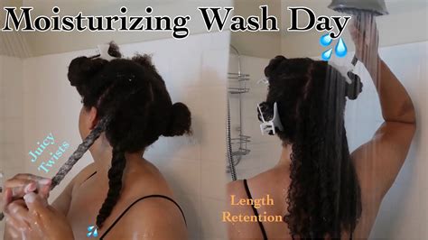 Wash Day For Moisture And Length Retention Using Moisturizing Products 💦