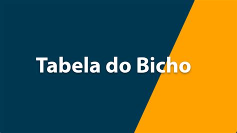 Tabela Do Jogo Do Bicho Valores Hpg