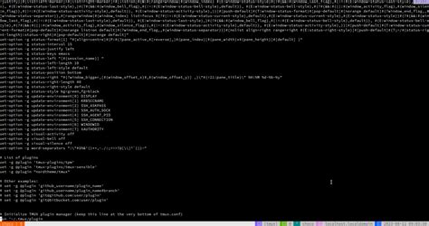 Linux Missing Color In Tmux Terminal With Plugins Stack Overflow