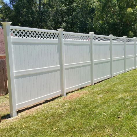 Weatherables Ashton 8 Ft H X 8 Ft W White Vinyl Privacy Fence Panel Kit Pwpr Lat 8x8 The