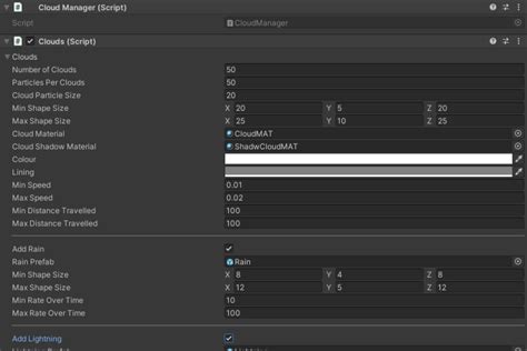 Cloud System Particles Effects Unity Asset Store