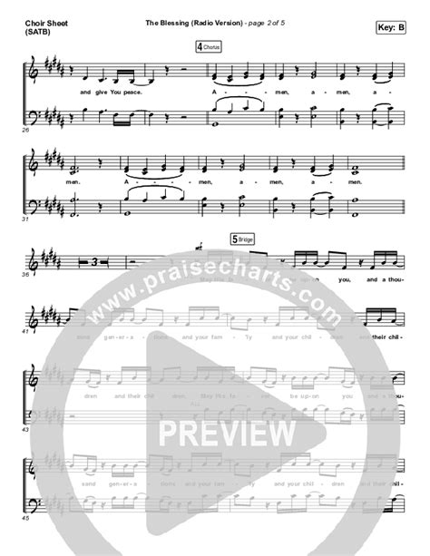 The Blessing Radio Sheet Music Pdf Kari Jobe Cody Carnes