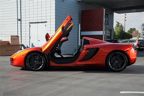 12c color mclaren mp4 naranja araña superdeportivo volcán Fondo