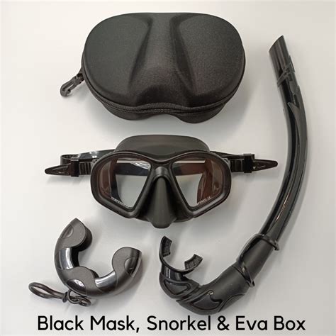 Diveshark Low Volume Tempered Glass Freedive Mask J Type Eva Box Diving