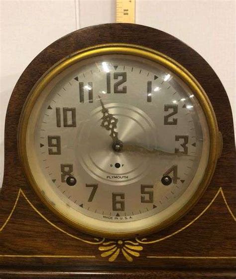 Early 20th Century Plymouth Mantle Clock Sherwood Auctions