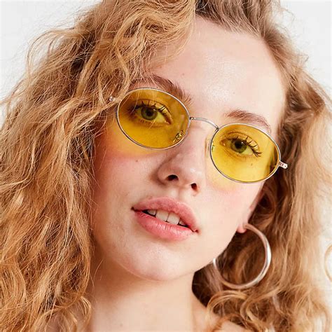 Cute Sexy Retro Oval Sunglasses Women Famous Brand Small 2018 Vintage