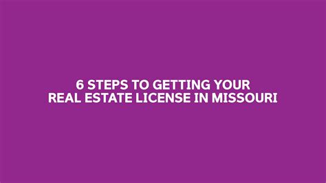 How To Get A Missouri Real Estate Licensemp4 On Vimeo