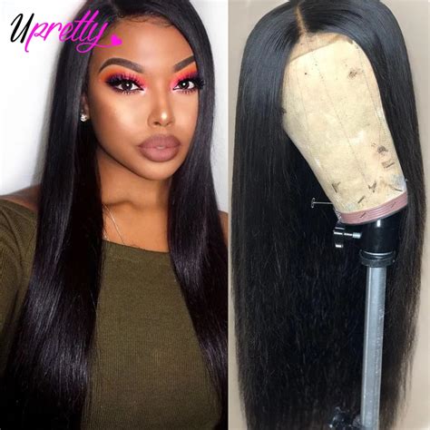 Glueless Lace Front Human Hair Wigs 4x4 Lace Closure Wig Brazilian