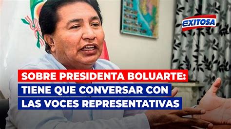 Lucio Castro Sobre Presidenta Boluarte Tiene Que Conversar Con Las