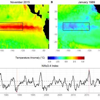 Sea Surface Temperature Anomaly In The Tropical Pacific Ocean During A