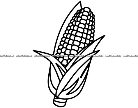 Corn Svg Corn Cut File Corn Dxf Corn Png Corn Clipart Corn