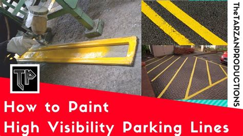 How To Paint Parking Lines High Visibility Youtube