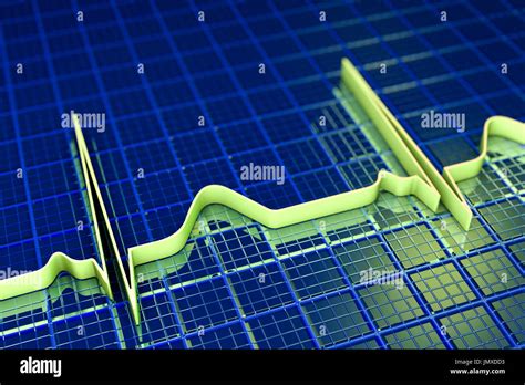 Ekg Computer Illustration Ein Elektrokardiogramm Ekg Zeigt Eine