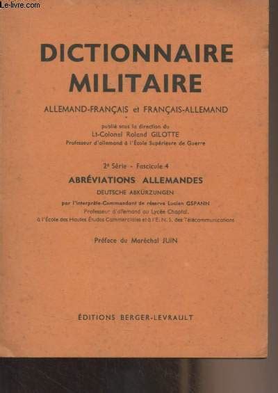 Dictionnaire militaire Allemand français et français allemand 2e