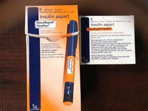 Novorapid Flexpen Insulin Aspart 100iuml At Rs 940piece Insulin