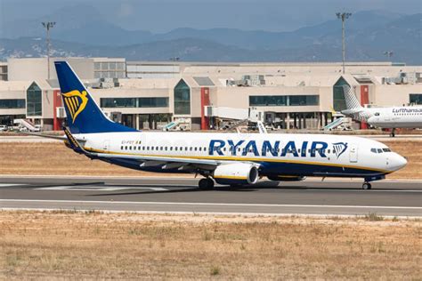 Ryanair Boeing 737 Airplane At Palma De Mallorca Editorial Stock Photo