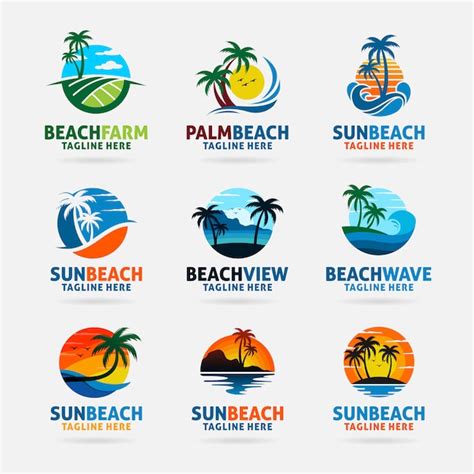 Premium Vector Collection Of Beach Logo Design